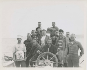 Image of Crew on board the Bowdoin